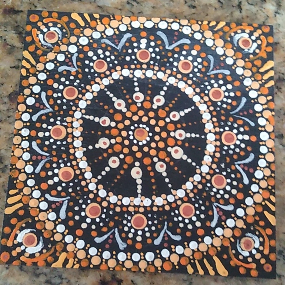 Hand Painted Mandala